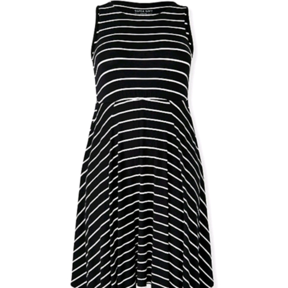 Torrid 2 Striped Handkerchief Dress